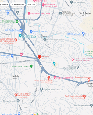 Hazmieh map